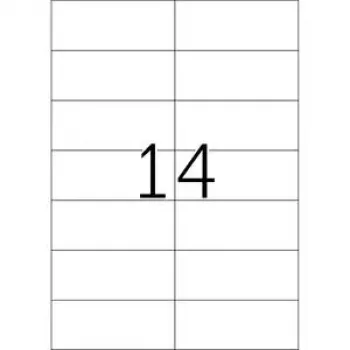 Verwijderbare etiketten HERMA 5081 A4 105x42,3 mm wit 350 stuks
