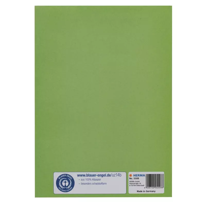 Tijdschrift-/boekhoes HERMA 5508 groen