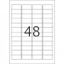 Inkjet-etiketten HERMA A4 45,7x21,2 mm wit papier mat 1200 stuks