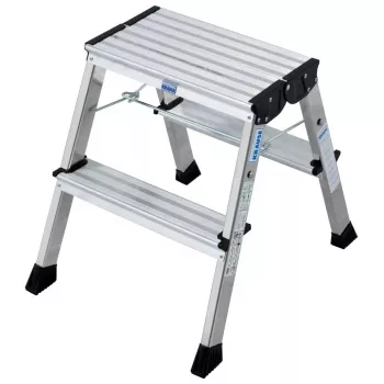 Trapladder Krause 130037 aluminium zwart