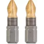 Schroevendraaierbit KWB 124102 2 stuks Pozidriv PZ 2 25 mm zeskant