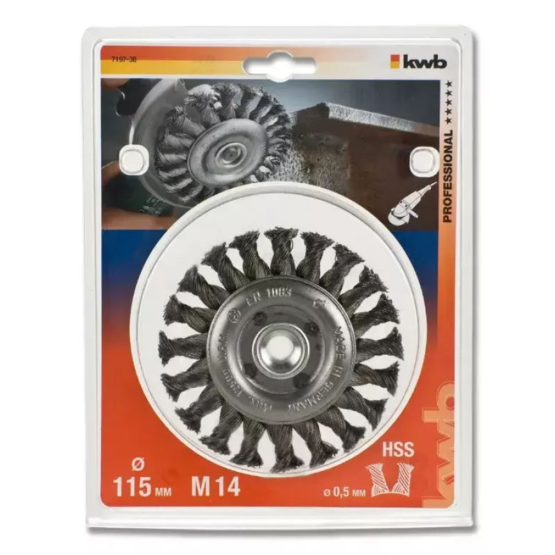 Draadborstelwiel KWB 719730 11,5 cm