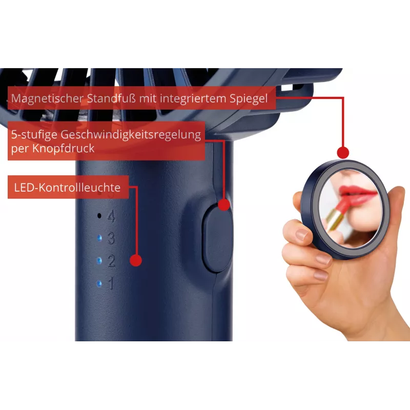 Unold Breezy II blauw 10 cm handventilator