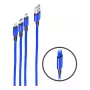 USB-kabel ShiverPeaks BS14-50071 1,2 m USB A/USB C / Micro-USB B blauw
