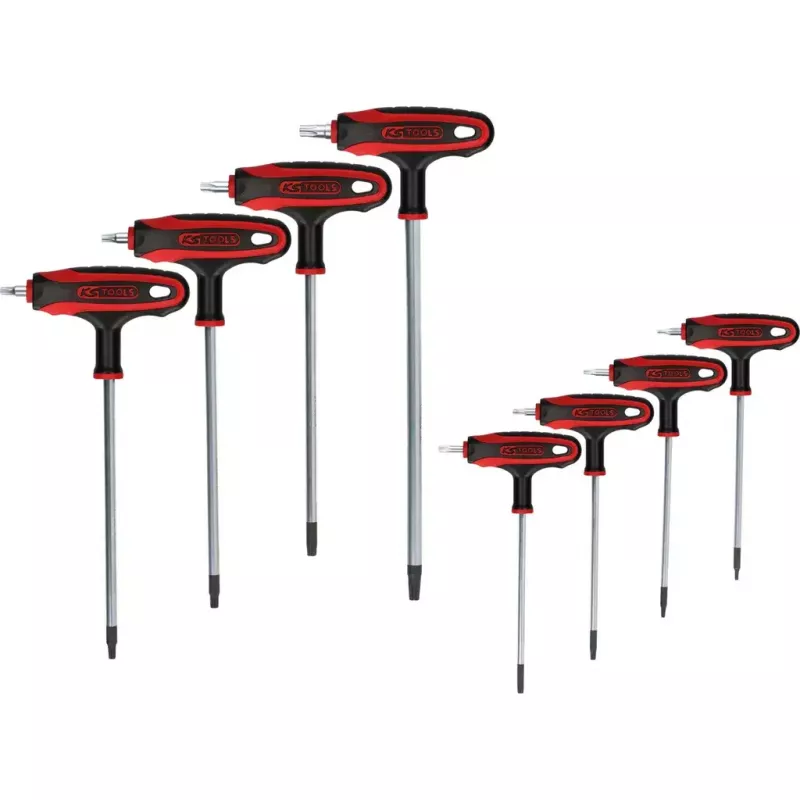 L-Torx-sleutel KS Tools 151.8165 chroom-vanadiumstaal 8 stuks