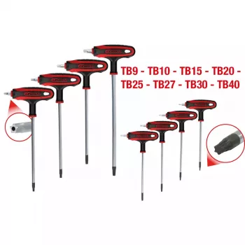 L-Torx-sleutel KS Tools 151.8165 chroom-vanadiumstaal 8 stuks