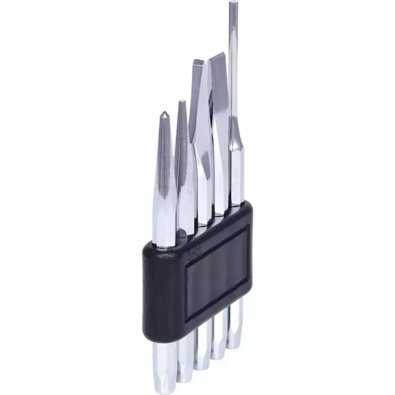KS Tools 156.0160 doorslag-, beitel- en centerpuntset, 5 stuks