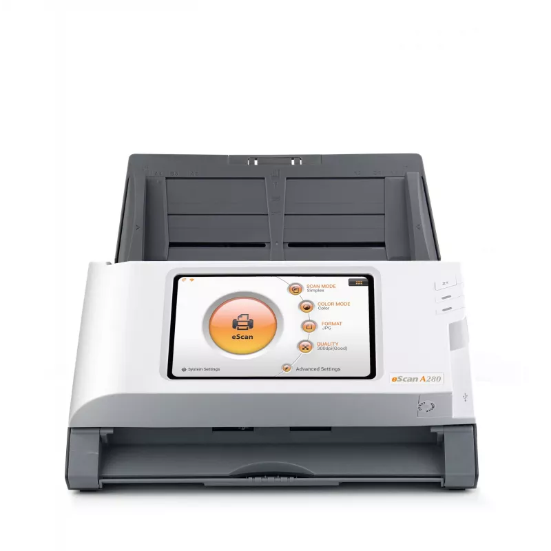 Plustek eScan A280 Essential ADF-scanner 600 x 600 DPI A4 zwart, wit