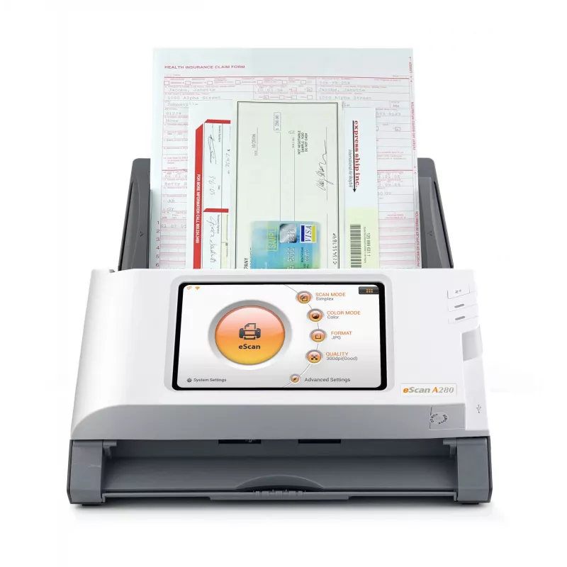 Plustek eScan A280 Essential ADF-scanner 600 x 600 DPI A4 zwart, wit