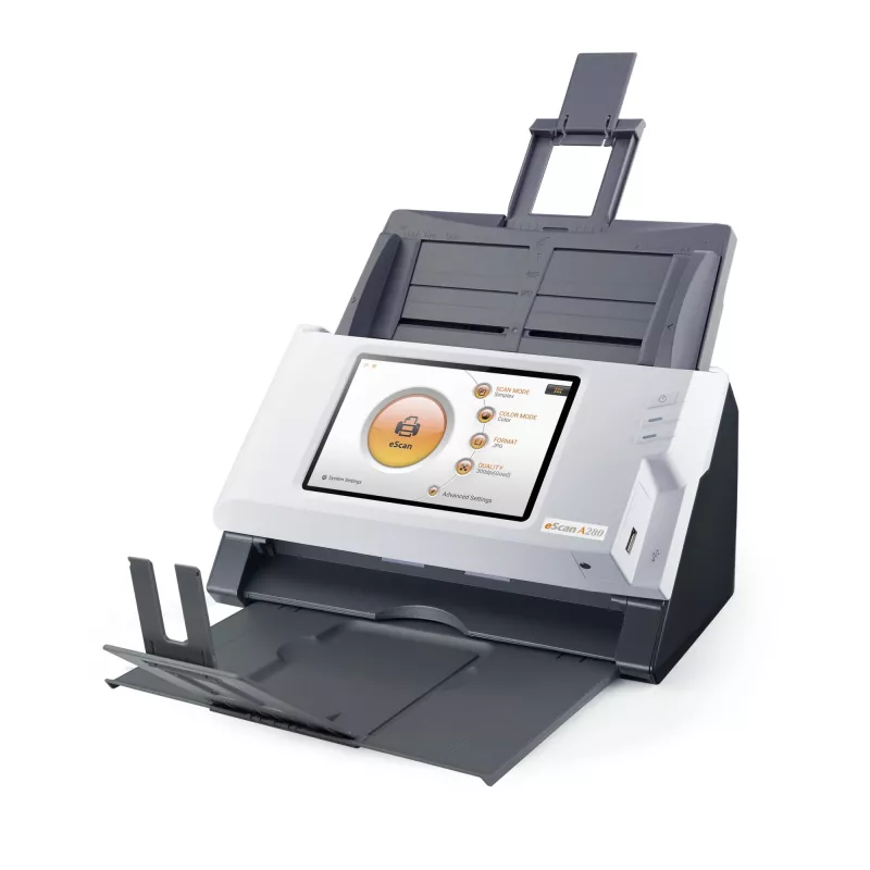 Plustek eScan A280 Essential ADF-scanner 600 x 600 DPI A4 zwart, wit