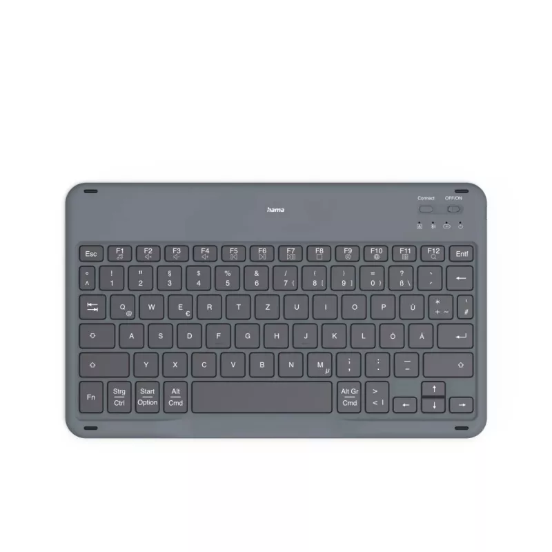 Hama Travel 500 Bluetooth-toetsenbordhoes voor tablets van 7–11 inch, QWERTZ (DE), zwart