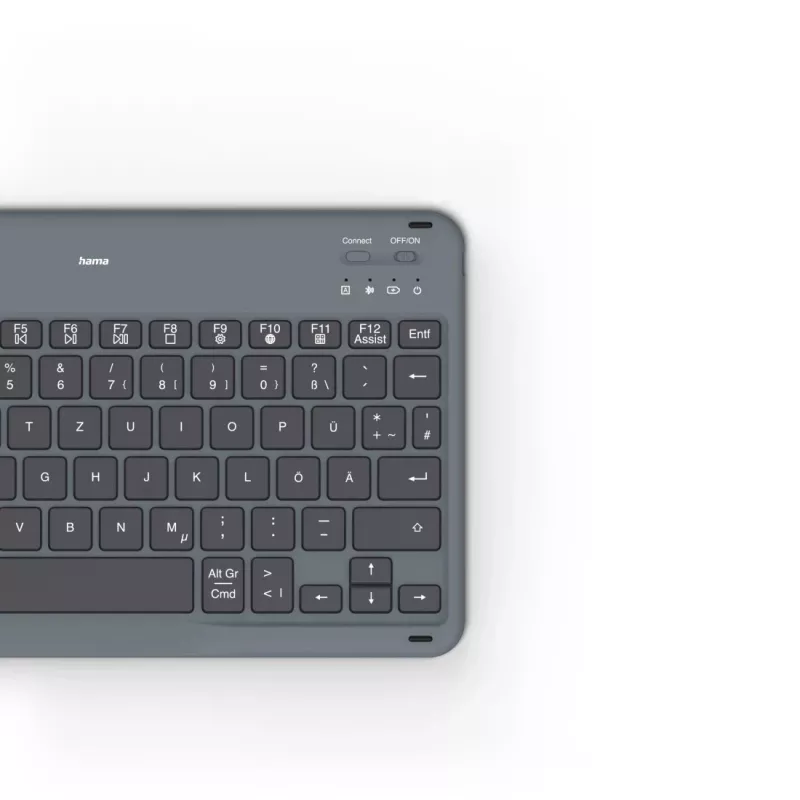Hama Travel 500 Bluetooth-toetsenbordhoes voor tablets van 7–11 inch, QWERTZ (DE), zwart