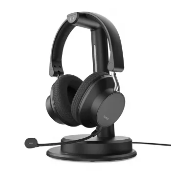 Hama BT-900 headset bedraad & draadloos hoofdband kantoor/callcenter USB Type-C Bluetooth oplaadstation zwart