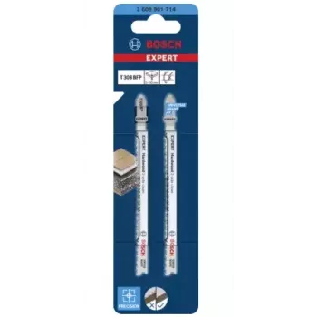 Decoupeerzaagblad Bosch T 308 BFP bimetaal 2 stuks voor laminaatplaten