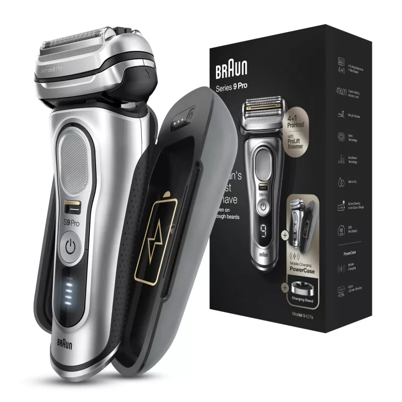 Braun Series 9 Pro 81744531 herenscheerapparaat foil-scheerapparaat trimmer zilver