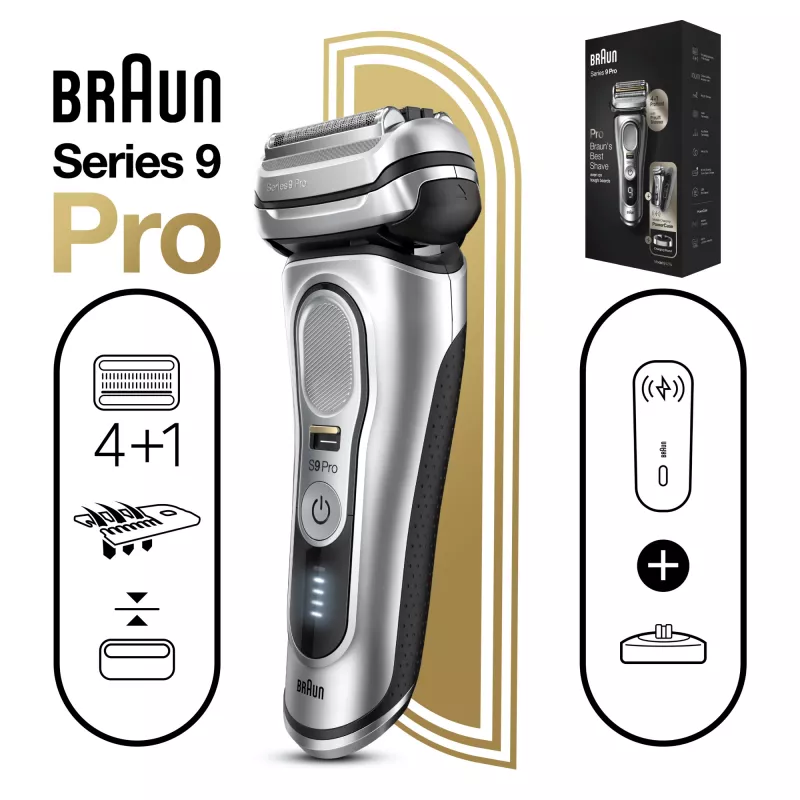 Braun Series 9 Pro 81744531 herenscheerapparaat foil-scheerapparaat trimmer zilver