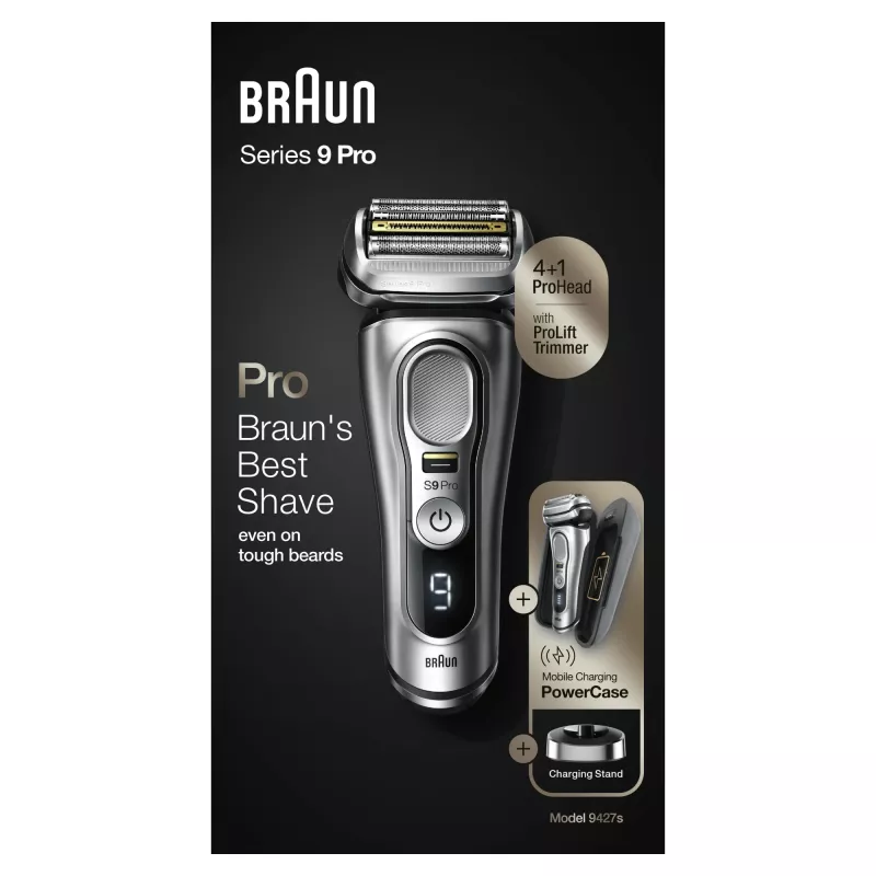 Braun Series 9 Pro 81744531 herenscheerapparaat foil-scheerapparaat trimmer zilver