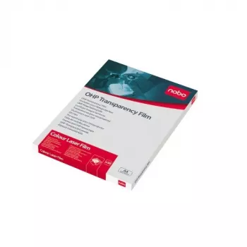 Nobo overheadprojector kleurenlaserfolie, 210 x 297 mm, 50 vel
