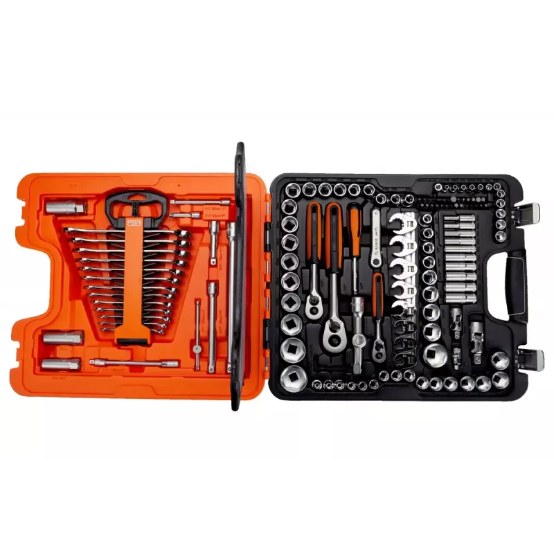 Bahco S138 Dopsleutelset, 138-delig, 1/2", 1/4", 3/8"
