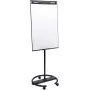 Mobiel flipover met ronde voet Legamaster SKETCH EASY – staal, 5 wielen, 720×600 mm