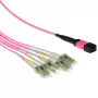 ACT 2 meter multimode 50/125 OM4 fanout-patchkabel 1x MTP-bus - 4x LC duplex 8 vezels