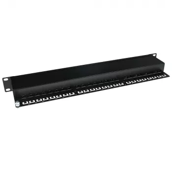 ACT patchpanel CAT5E afgeschermd 24 poorten met afdekking