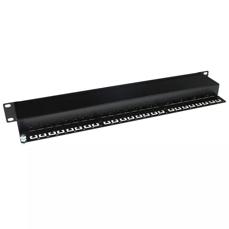 ACT patchpanel CAT5E afgeschermd 24 poorten met afdekking