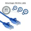 ACT Blauw 7 meter LSZH U/UTP CAT6 Datacenter Slimline patchkabel met RJ45-stekkers
