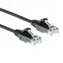 ACT Zwart 10 meter LSZH U/UTP CAT6 datacenter slimline patchkabel met rastbescherming en RJ45-stekkers