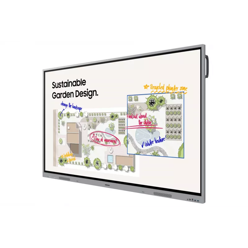 Samsung WE65FX interactief whiteboard 165,1 cm (65 inch) 3840 x 2160 pixel touchscreen grijs HDMI
