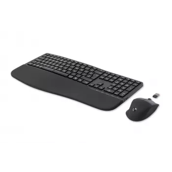 HP 680 Comfort dual-mode toetsenbord-muisset, volledig formaat (100%), draadloos, RF Wireless + Bluetooth, QWERTY, zwart, muis inbegrepen