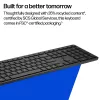 HP 490K multi-device dual-mode toetsenbord, volledig formaat (100%), draadloos, USB + Bluetooth, QWERTY, zwart