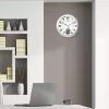Wand-/tafelklok Unilux 100340853 — quartz, rond metaalkleurig zilver, Ø 31 cm, batterij AA/AAA