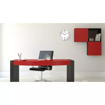 Quartsklok Unilux 400094280 rond grijs wand-/tafelklok