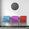 Unilux Mega Kwarts wandklok, 600 mm, zwart