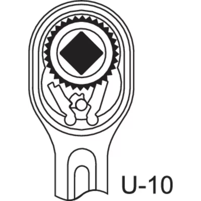 GEDORE 6142700 Aluminium omschakelbare ratel 1/2"