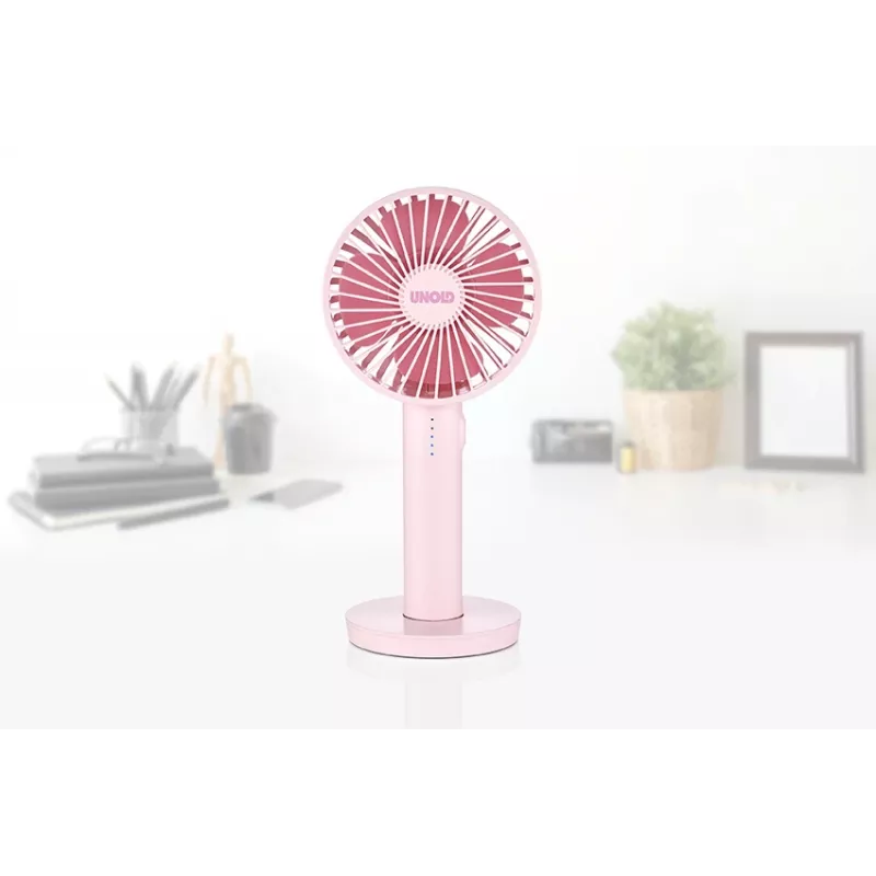 Unold Breezy II roze 10 cm handventilator