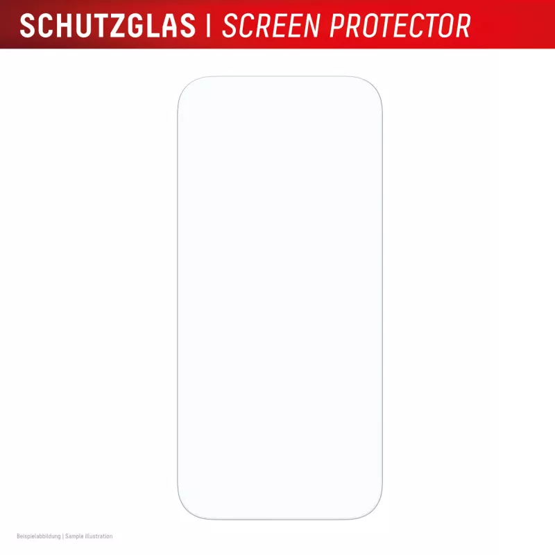 DISPLEX Smart Glass (9H) voor Apple iPhone 17/17 Pro, montagesticker, onbreekbaar