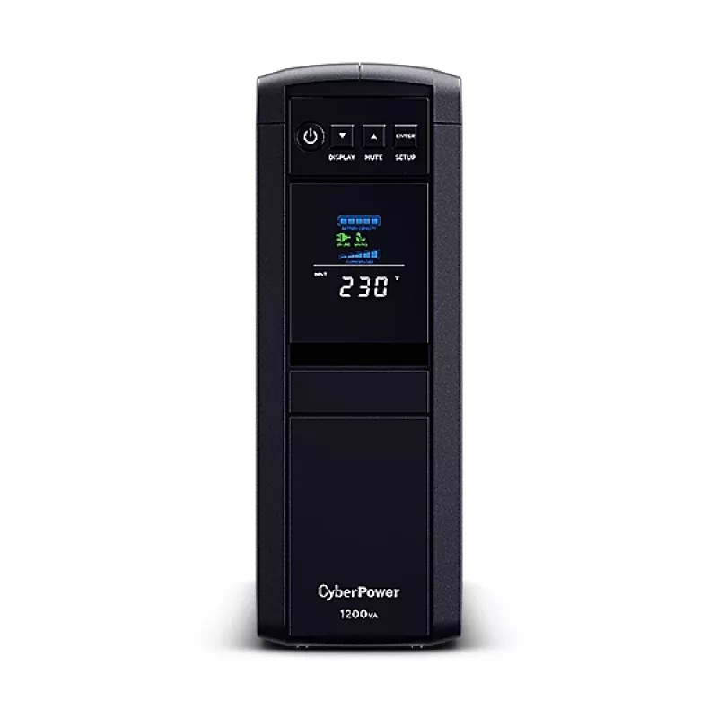 CyberPower CP1200EIPFCLCD noodstroomvoorziening (UPS) line-interactive 1,2 kVA 720 W 6 AC-uitgangen