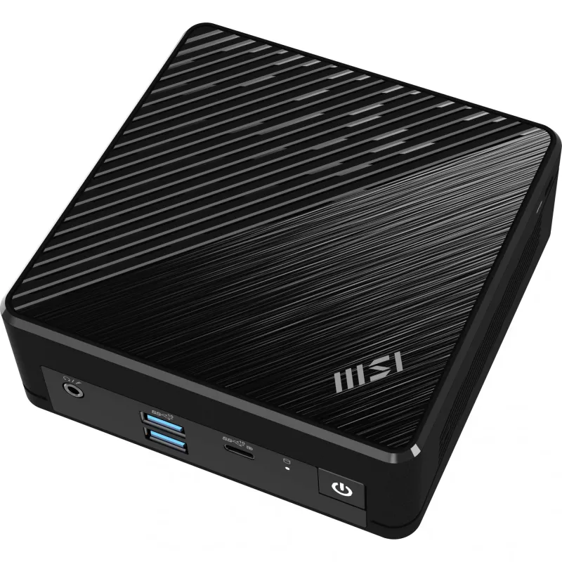 MSI Cubi N ADL S-254AT Intel® N N200 4 GB DDR4-SDRAM 128 GB SSD Windows 11 Pro mini-pc zwart