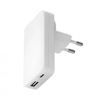 Lader bramante Pro slank Charger USB-C 45 W + USB-A 30 W, binnen, AC, wit