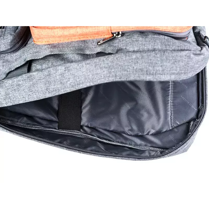 Messenger-tas MODECOM RENO voor 15,6 inch (39,6 cm) laptops, nylon, grijs/oranje