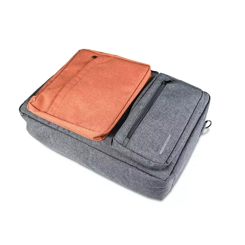 Messenger-tas MODECOM RENO voor 15,6 inch (39,6 cm) laptops, nylon, grijs/oranje