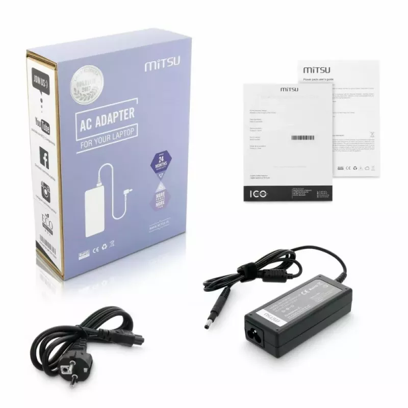 Notebooklader MITSU 19,5V 3,33A (aansluiting 4,8×1,7) voor HP