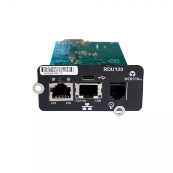 Vertiv Liebert IntelliSlot RDU120 - netwerkkaart, remote monitoring adapter, RS-485, USB-aansluiting, UL2900-1-cybersecurity gecertificeerd, 1 Gb Ethernet (RDU120)