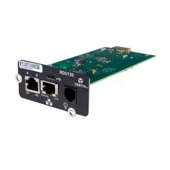 Vertiv Liebert IntelliSlot RDU120 - netwerkkaart, remote monitoring adapter, RS-485, USB-aansluiting, UL2900-1-cybersecurity gecertificeerd, 1 Gb Ethernet (RDU120)