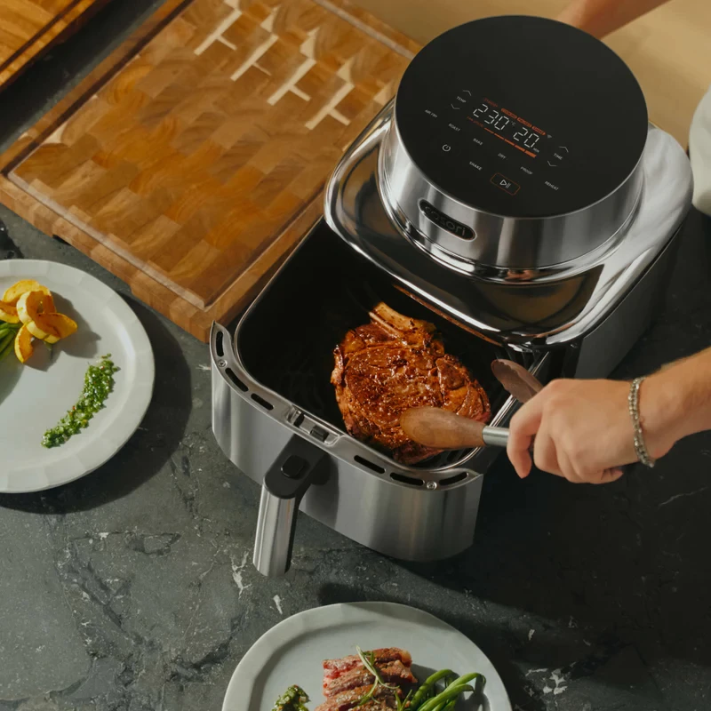 Cosori ICONIC-Single 6.2 L losse 1725 W heteluchtfriteuse roestvrijstaal