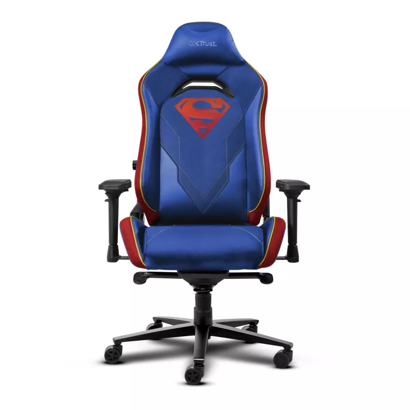 Gaming-stoel TRUST RUYA PRO GXT721SM Superman — ergonomisch ontwerp, in hoogte verstelbaar