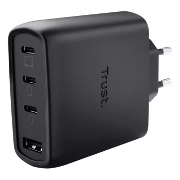 TRUST Maxo 65W AC-snellader voor binnen, 3× USB-C, max. 20V, 2m kabel, zwart
