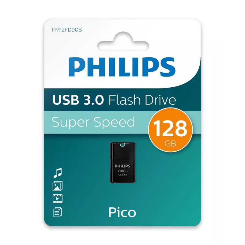 Philips Pico USB-flashstation 128 GB USB Type-A 3.2 Gen 1 (3.1 Gen 1) zwart